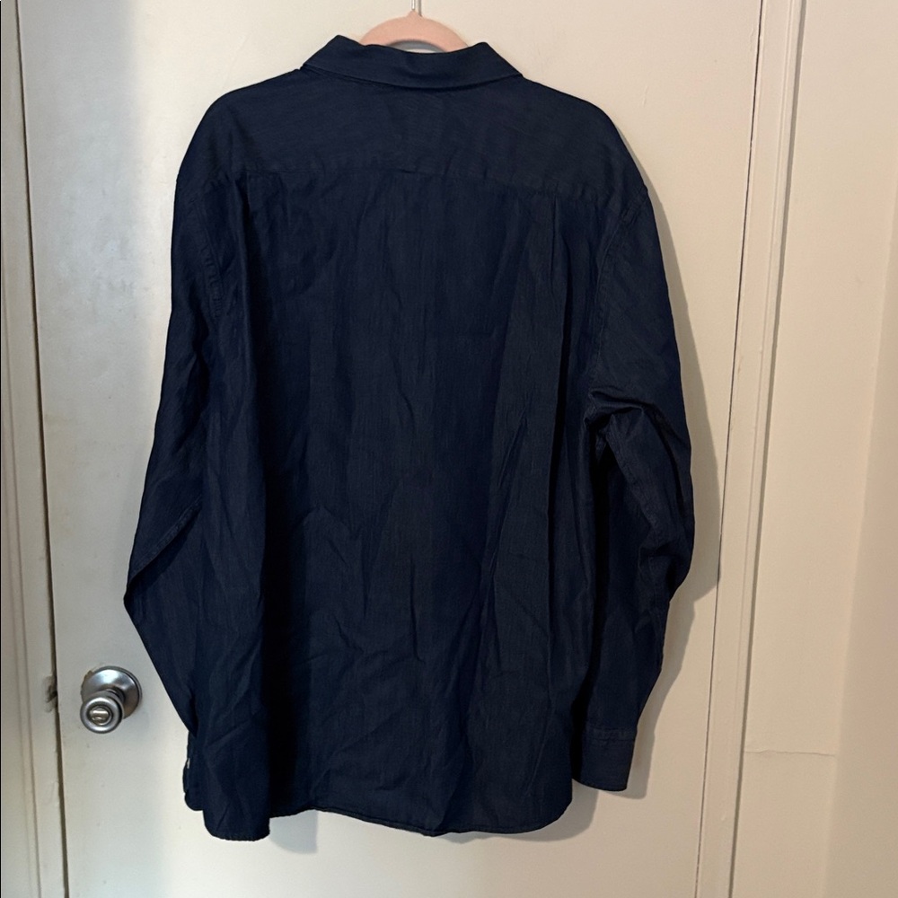 Charles Tyrwhitt Dark Blue Casual Shirt - Picture 4 of 4